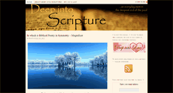 Desktop Screenshot of deepintoscripture.com