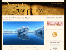 Tablet Screenshot of deepintoscripture.com